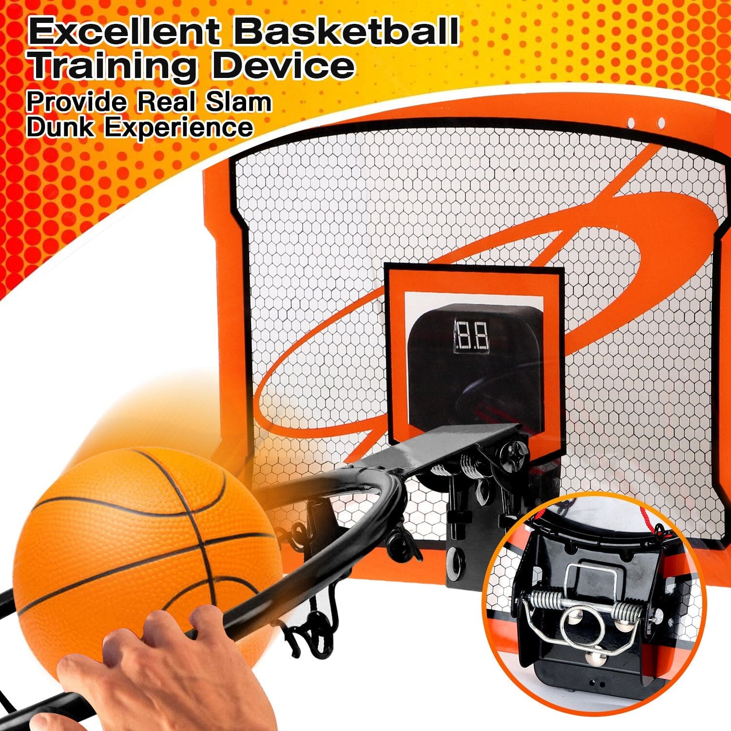 Indoor Mini Basketball Hoop Set with 4 Inflatable Balls Electric Audio Scorer For Cheap Online