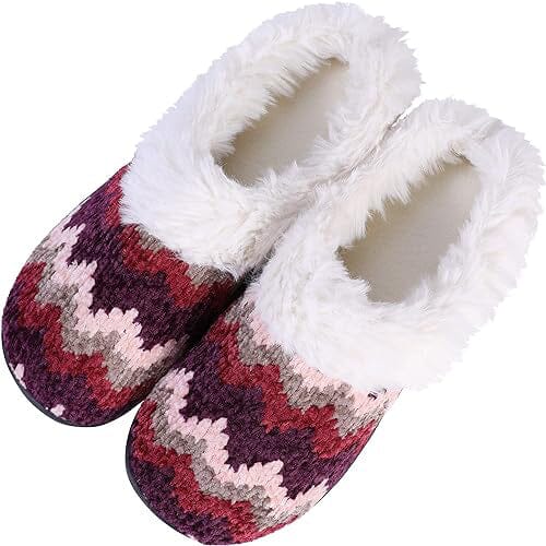 Roxoni Women's Cozy Memory Foam Slippers, Fuzzy Warm Faux 100% Authentic Sale Online