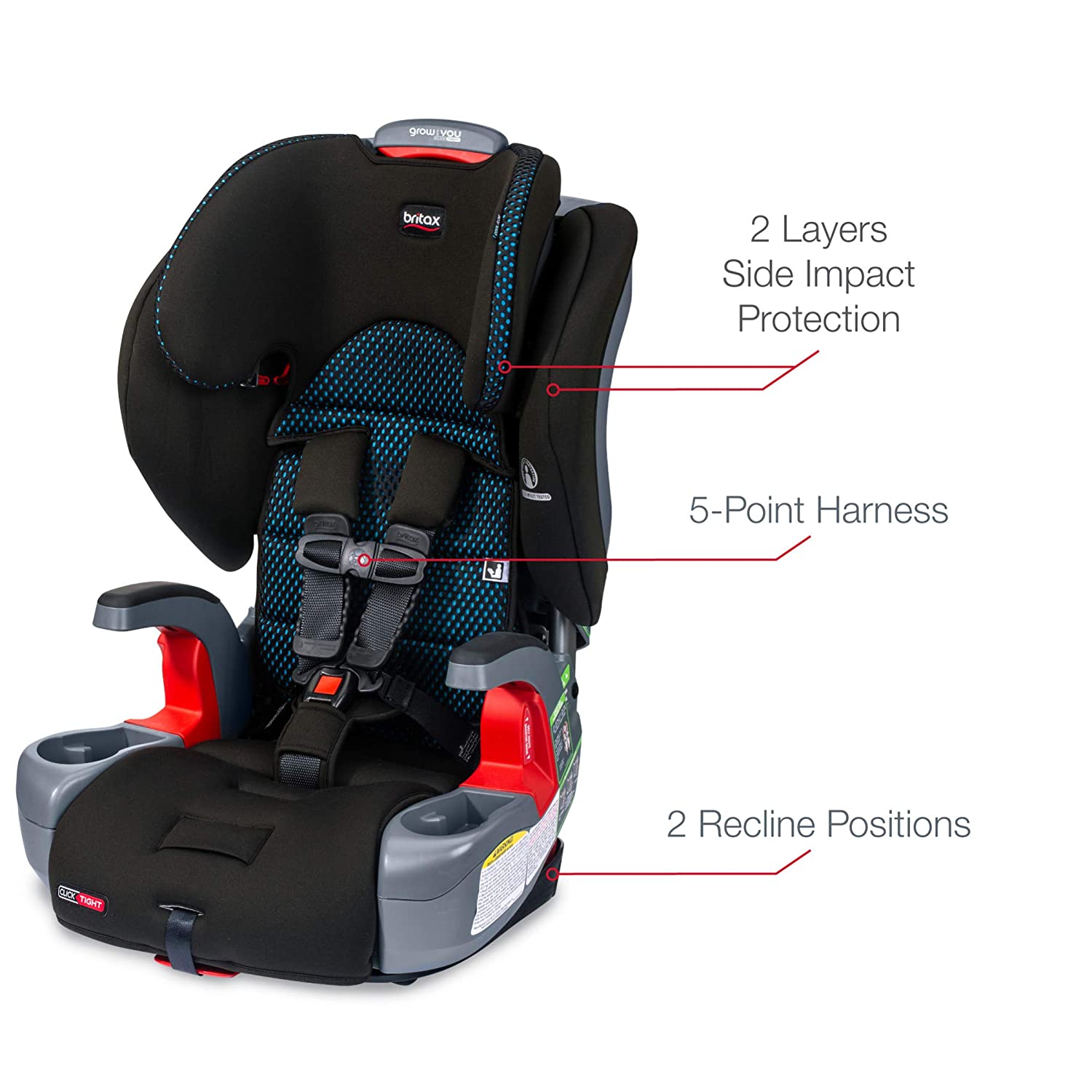 Britax Grow with You ClickTight Harness-2-Booster Car Seat Outlet Hot Sale