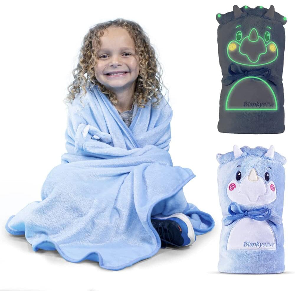 Glow in The Dark Dinosaur Blanket for Boys & Girls Discount Sast