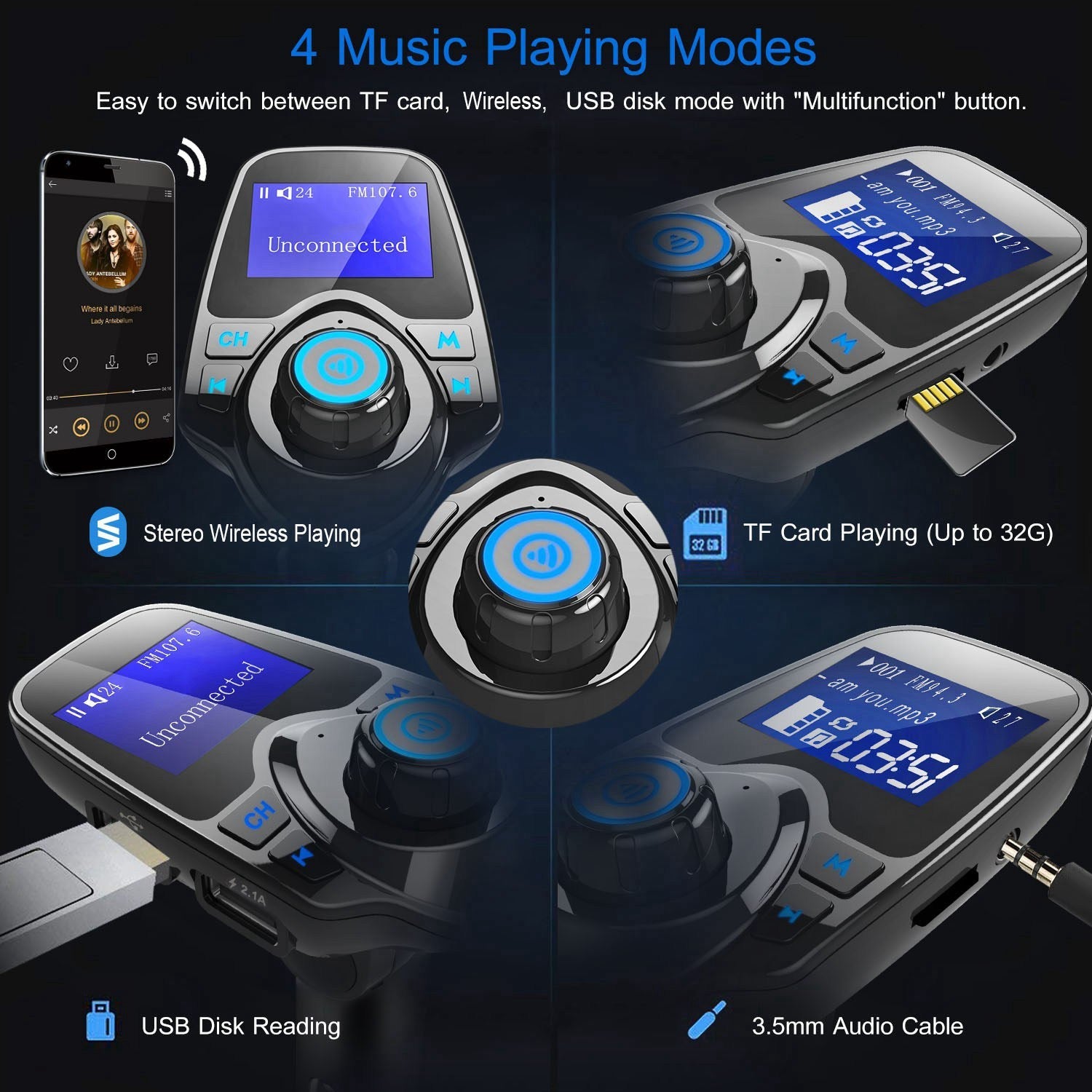 iMounTek Car Wireless FM Transmitter Best Wholesale Cheap Pice