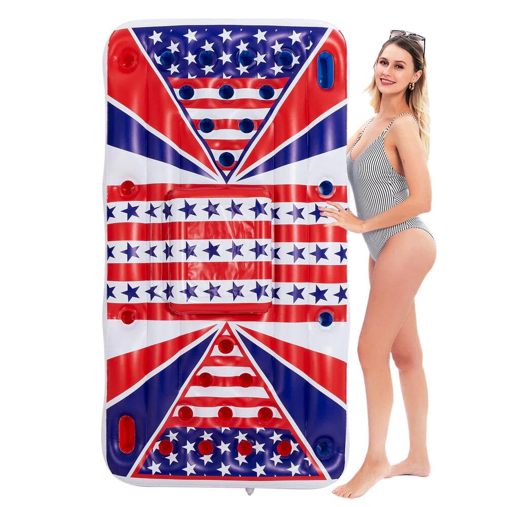 American Flag Beer Pong Cooler Float Cheap Pice