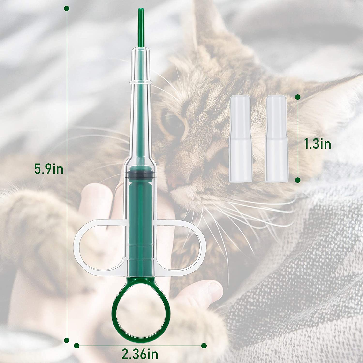 2-Piece: Pet Tablet Syringe Pusher High Quality For Sale