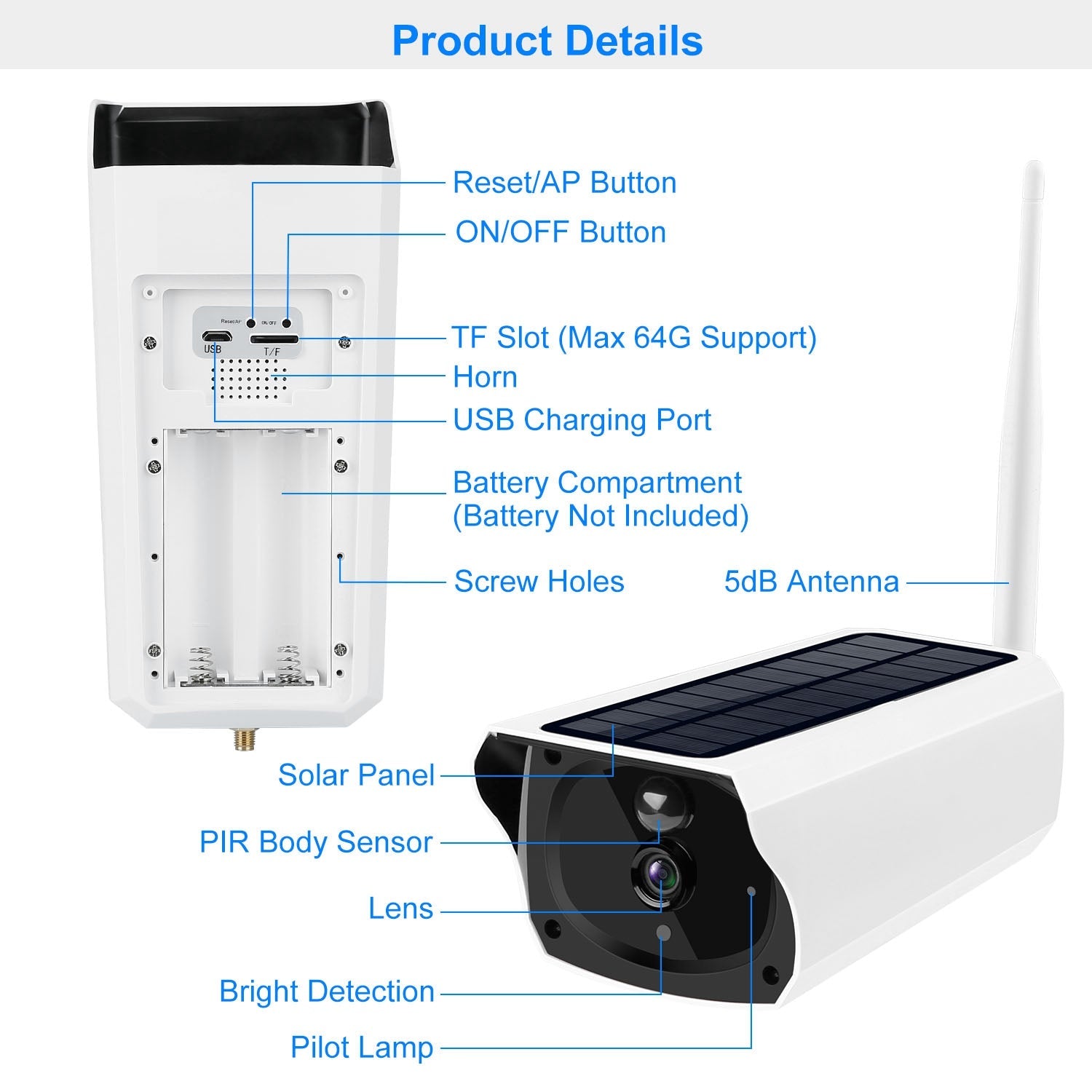 1080P Solar Powered Wifi IP Camera Shop For Sale