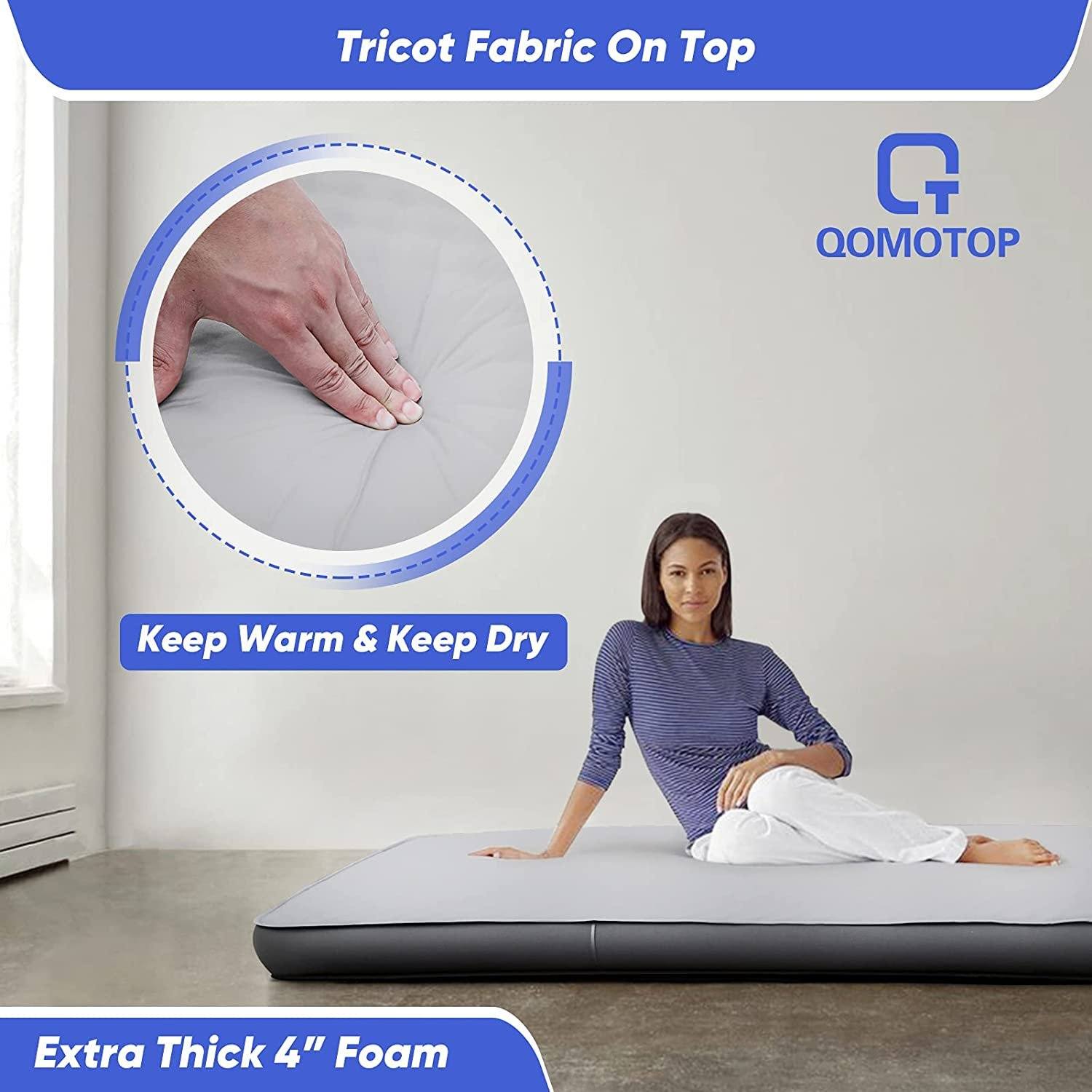 QOMOTOP Ultra Thick Self-Inflating Camping Mattress Cheap Sale Footaction