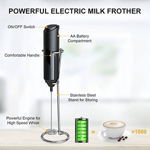 Electric Milk Frother Handheld with Stainless Steel Stand Brand New Unisex Cheap Online