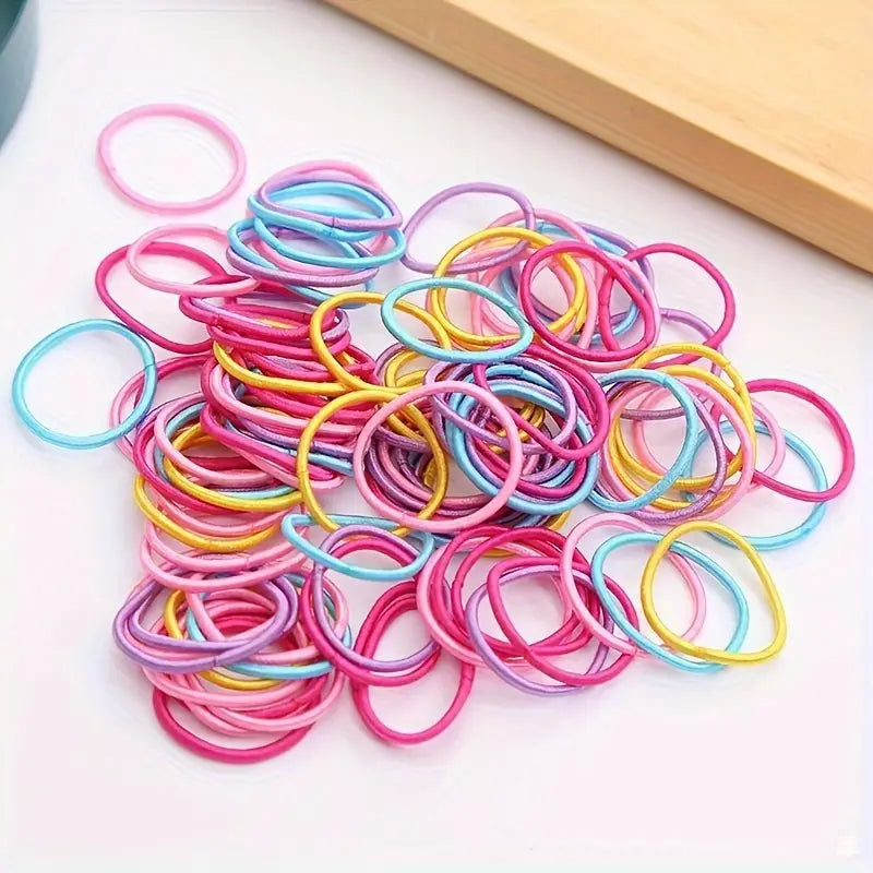 100-Pieces: High Elastic Leather Hair Rope Ponytail Bands - Seamless For Sale Free Shipping