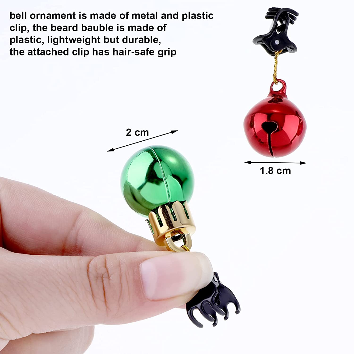 24-Piece: Christmas Beard Baubles Ornaments Santa Claus Beard Bells The Cheapest Cheap Online