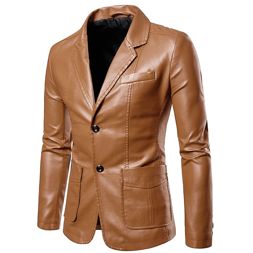 Men's Blazer Faux Leather Jacket Buy Cheap Looking For