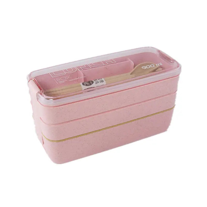 3-Layer Stackable Bento Box Japanese Lunch Box Kit with Spoon & Fork Pick A Best Cheap Pice