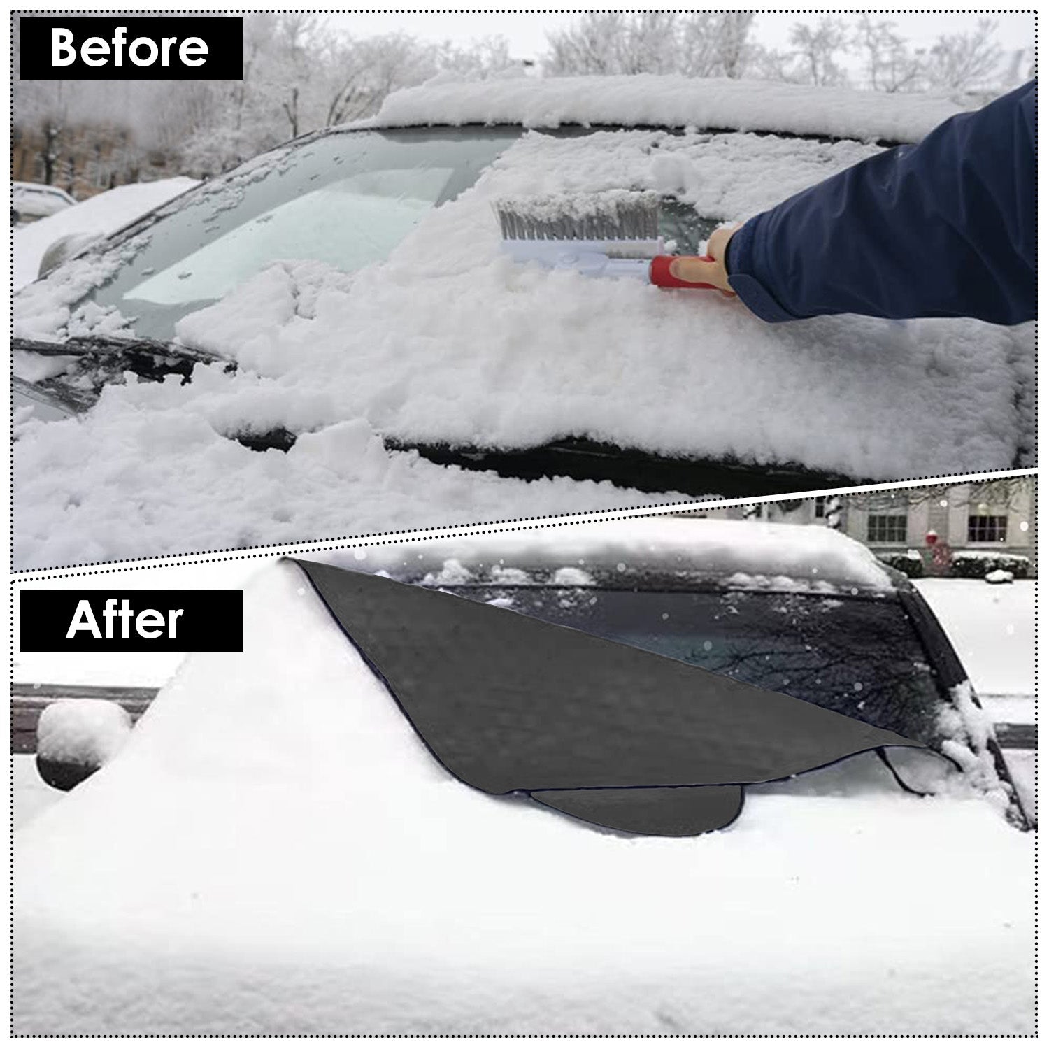 Windshield Protector Against Ice Sun Fit for Small Mid SUVs with Anti-theft Flaps Buy Online Cheap