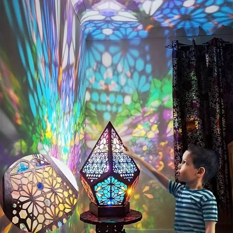 Bohemian Diamond Pole Star Projector Night Light Lowest Pice