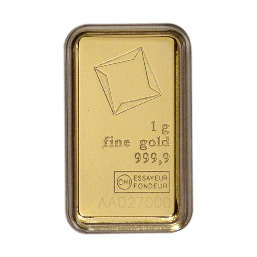 1 Gram Gold Bar - Valcambi Suisse - 999.9 Fine in Sealed Assay Best Pices Online