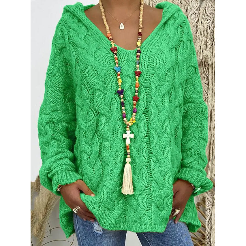 Women's Sweater Oversized Pullover Jumper Knitted Solid Color Buy Cheap Manchester Great Sale