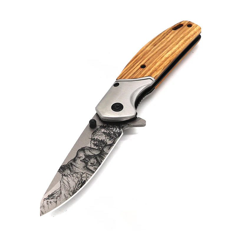 2-Pack: 3.5 Spring Assisted Knife Drop Point Blade Outlet Good Selling
