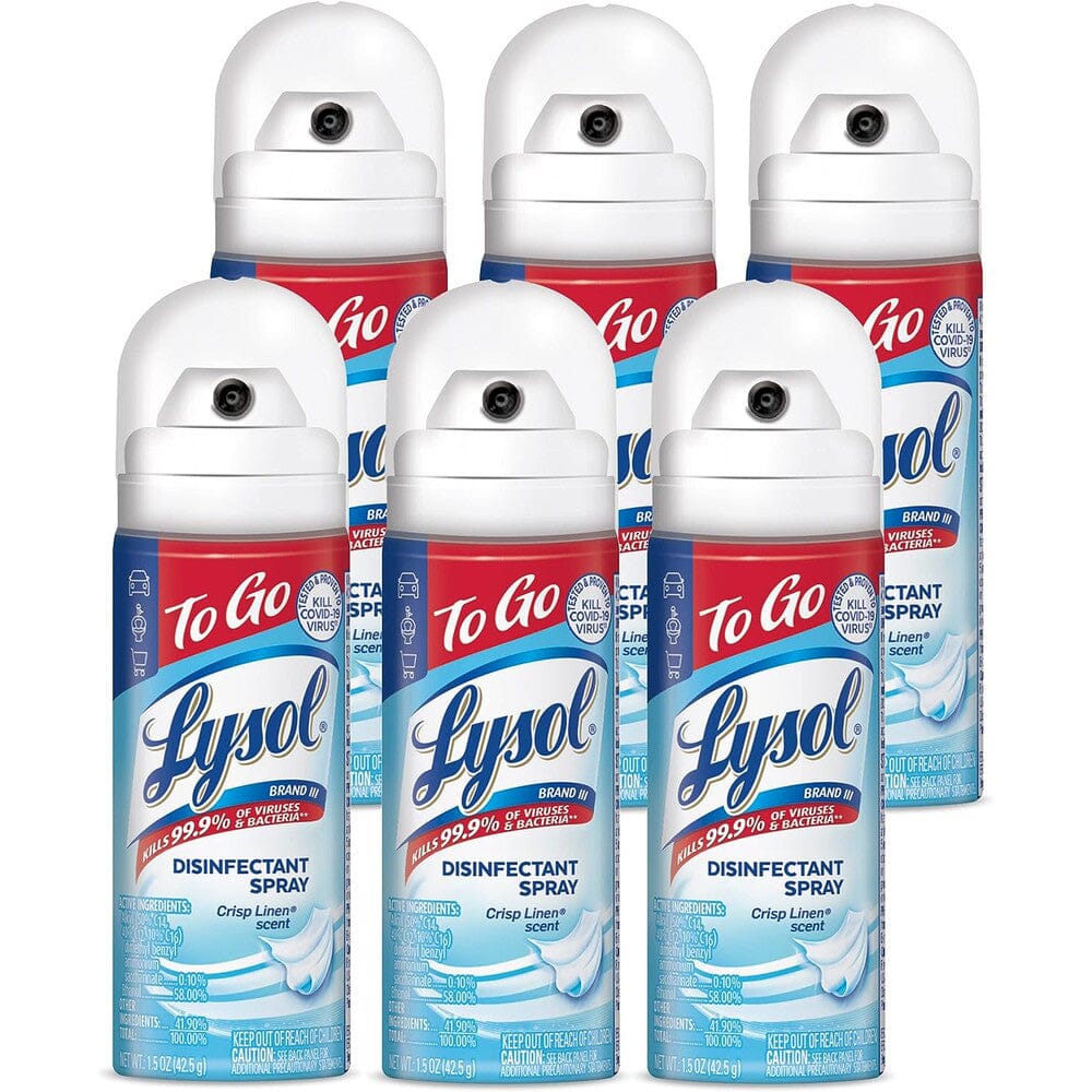 6-Pack: Lysol Disinfectant Spray 1.5 Oz Discount 2025