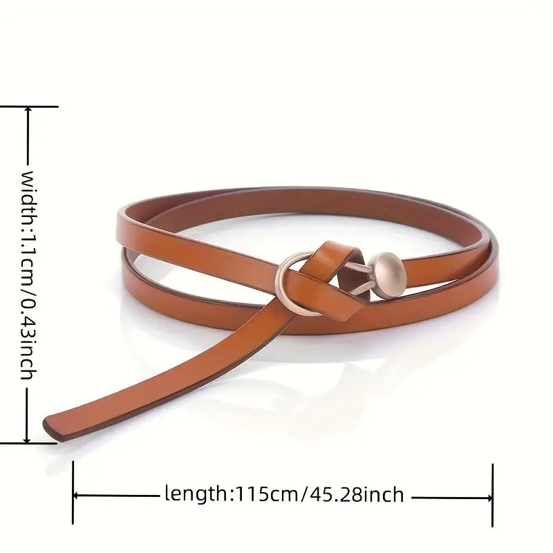 Thin Leather Belt Female Bow Leisure Belts Outlet Reliable