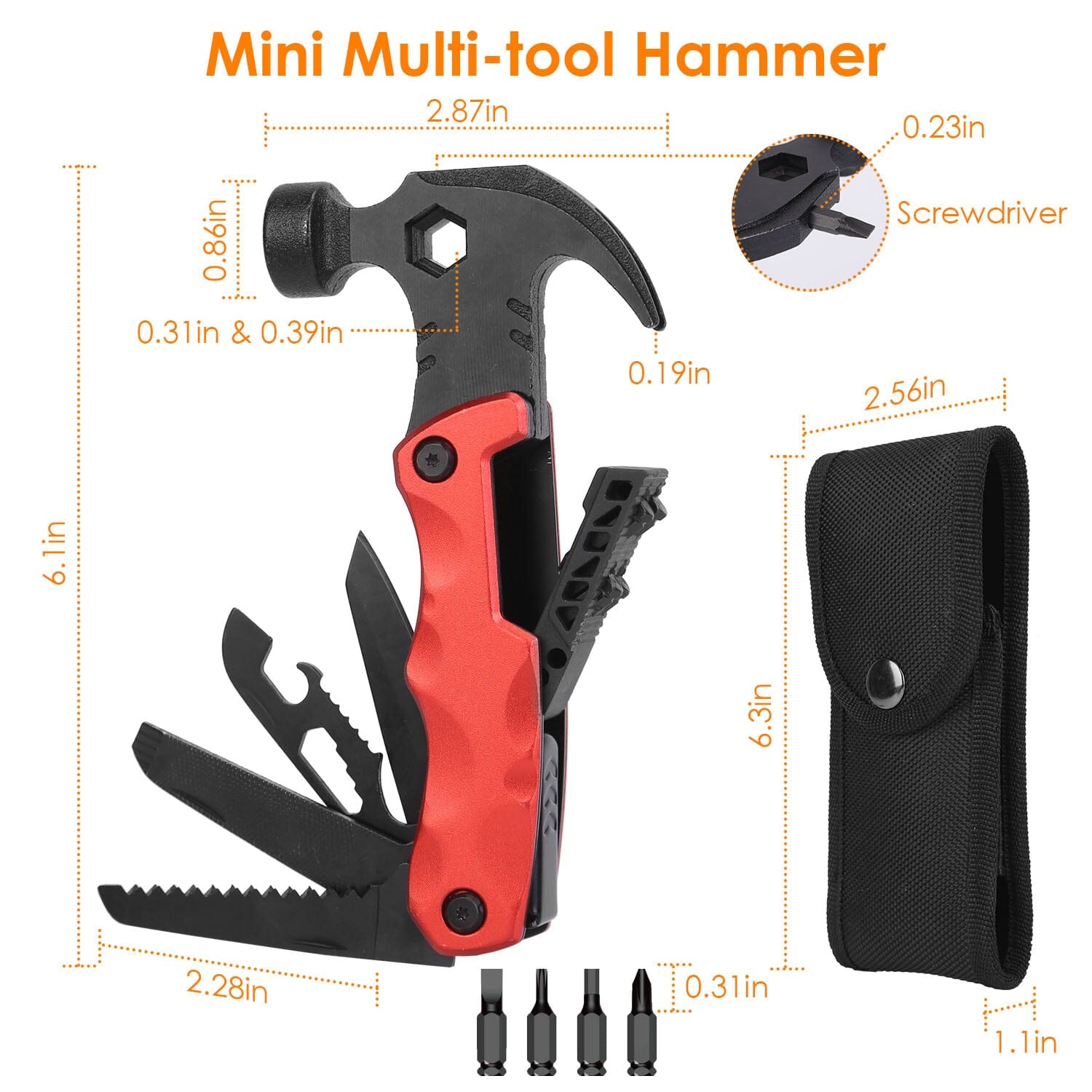 13-in-1 Multi-tool Hammer Camping Survival Tool Discount Best Sale