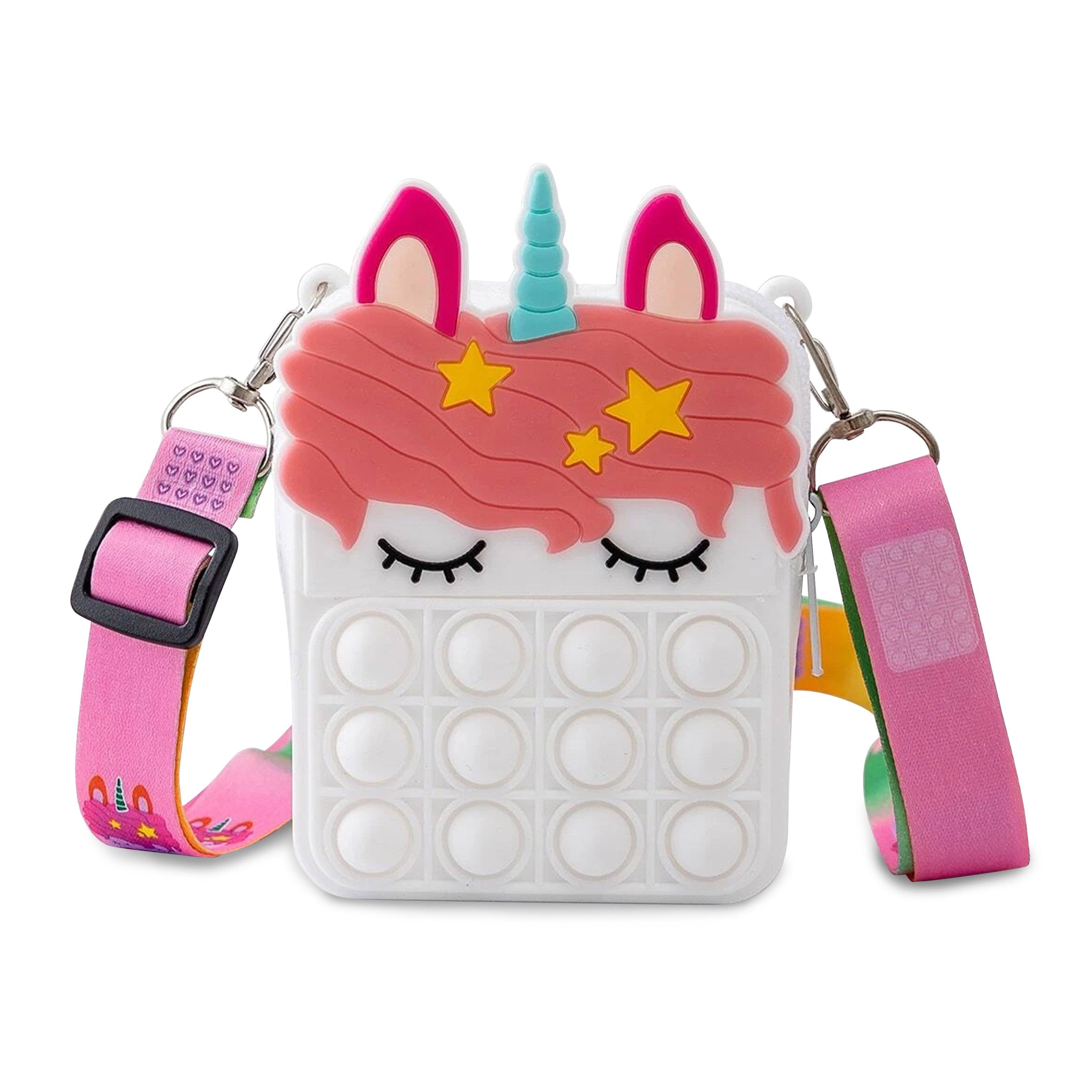 Unicorn Pop-it Bubble Fidget Handbag for Kids Genuine For Sale