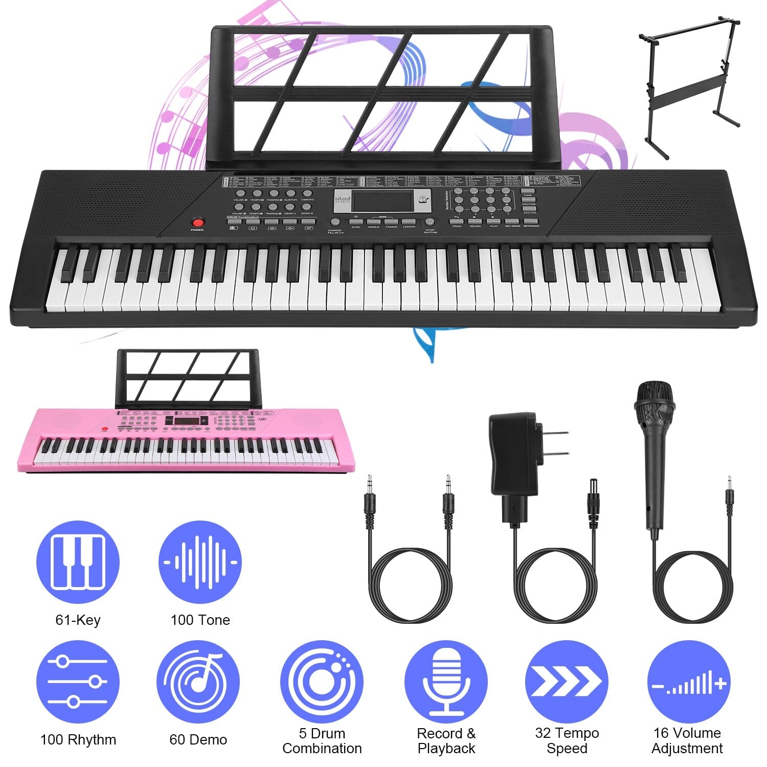 61 Keys Digital Music Keyboard Electronic Piano Cheap Sale Visit New