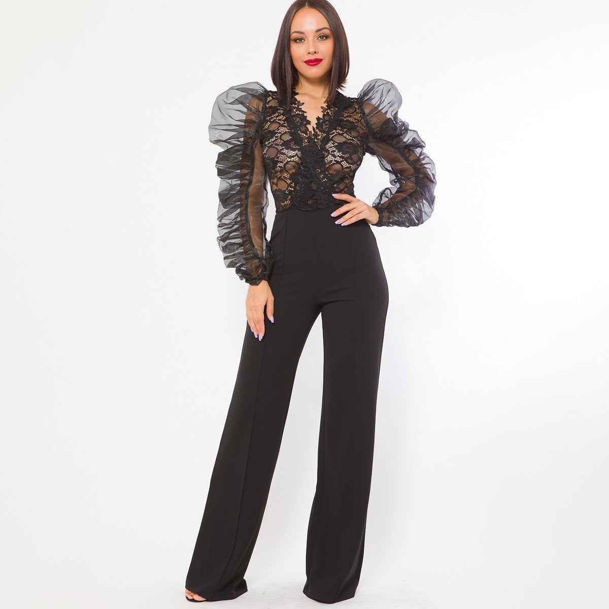 Lace Combined Fashion Jumpsuit Buy Cheap Cheapest Pice