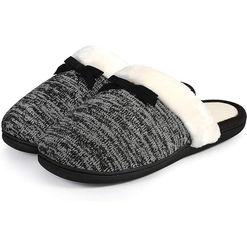 Roxoni Women Slipper Cozy Memory Foam, Fuzzy Warm Faux Fur, Anti-Skid Rubber Sole Outlet Low Pice