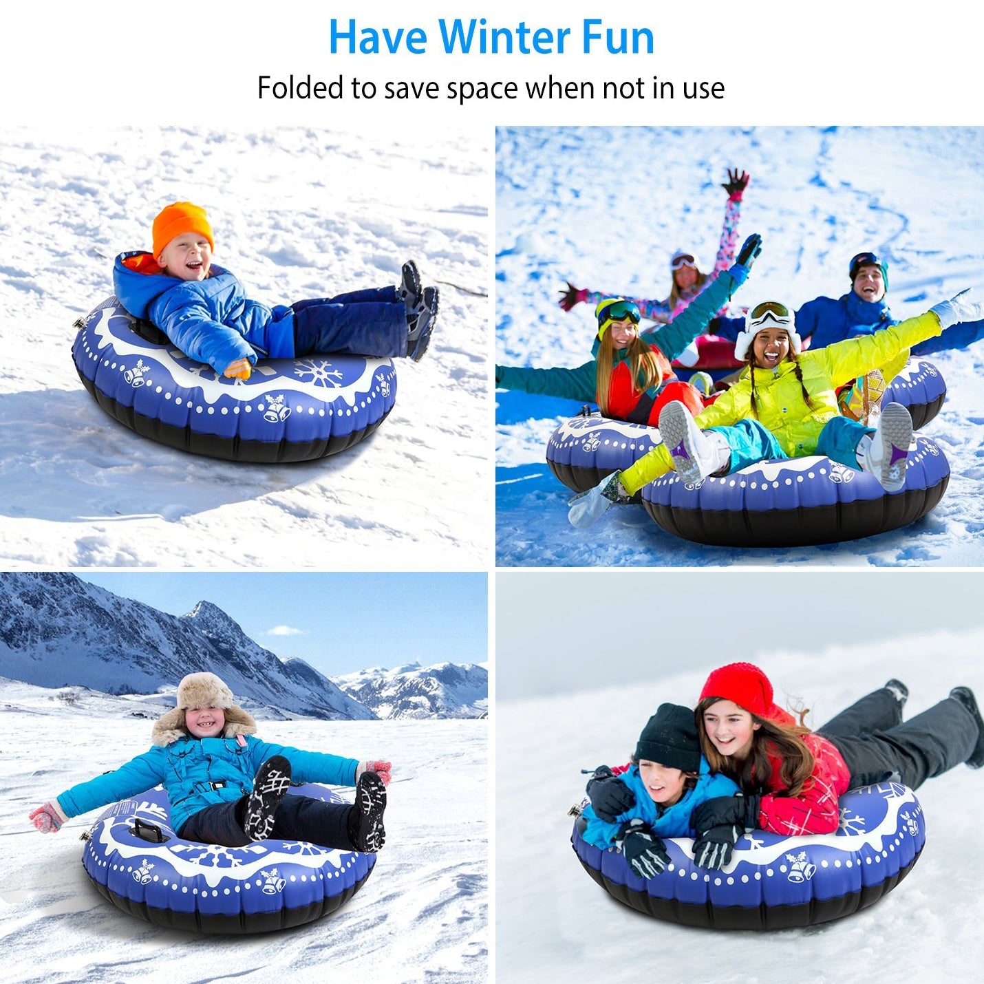 47-Inch Inflatable Snow Tube Cheap Nicekicks