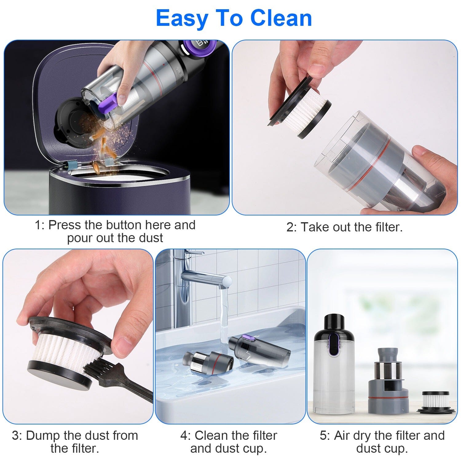 3-in-1 Handheld Cordless Car Vacuum Cleaner Supply Sale Online