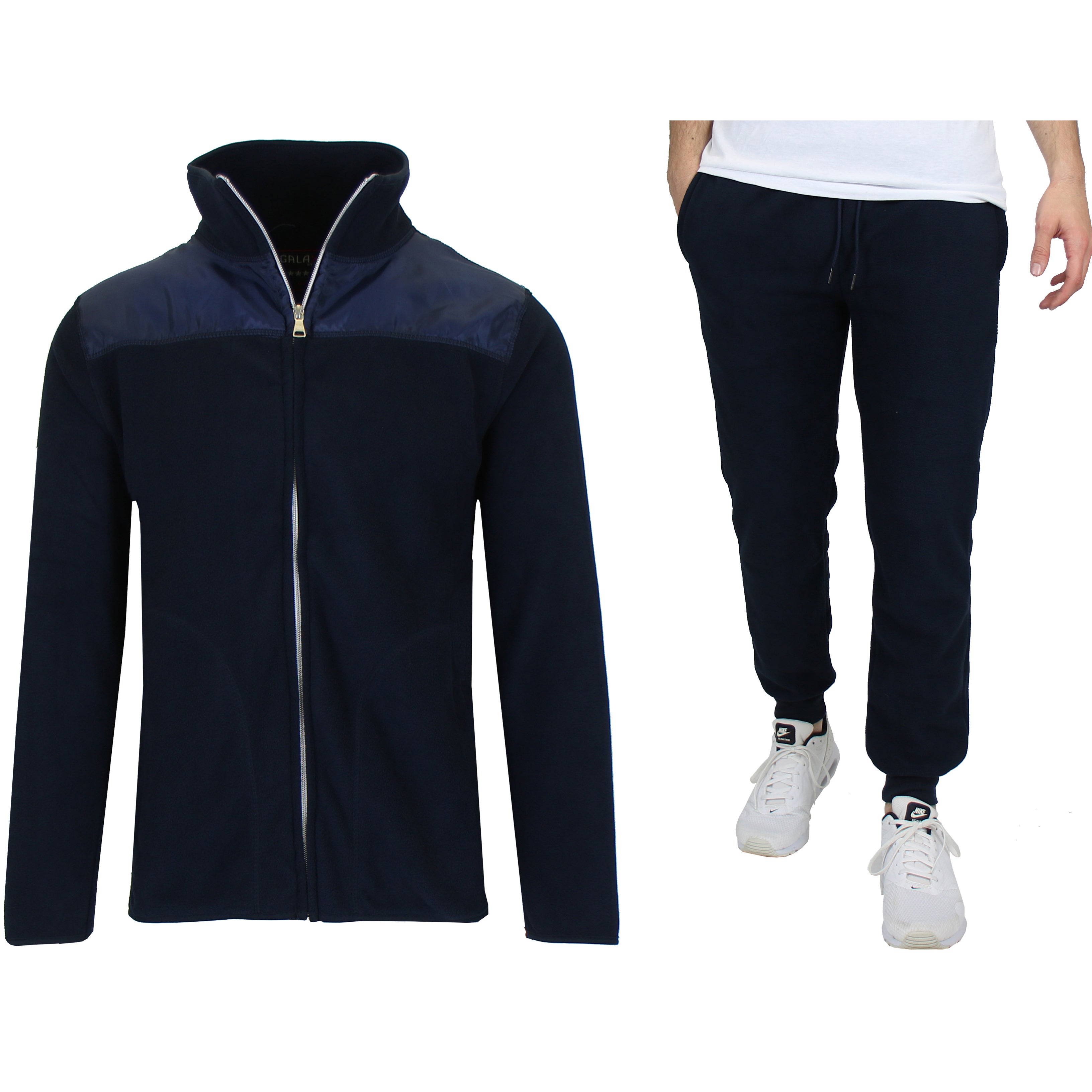 2-Piece: Men's Polar Fleece Sweater Jacket & Jogger Sweatpants Set Discount Shop For