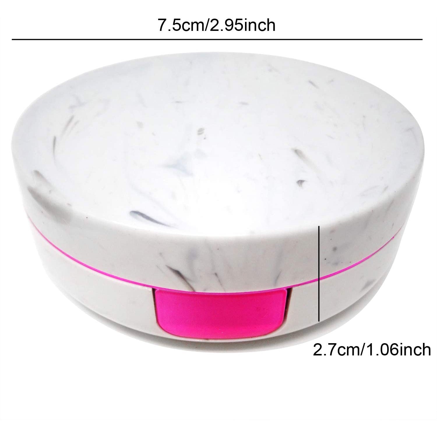 Honbay Fashion Marble Contact Lens Case with Mirror Choice For Sale