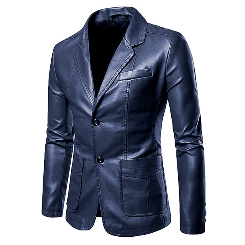 Men's Blazer Faux Leather Jacket Buy Cheap Looking For