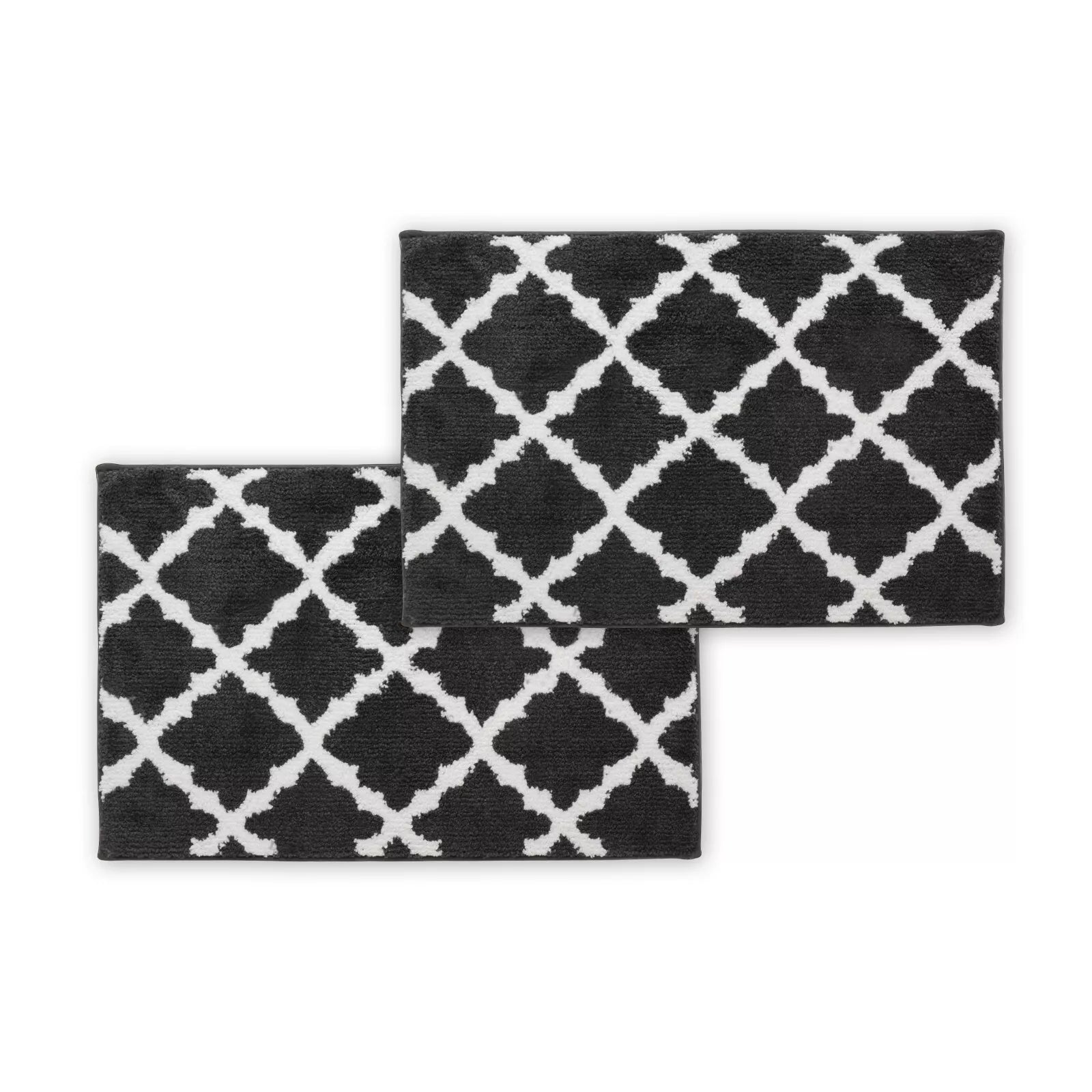 Bibb Home 1-2 Pack Trellis Micro Shag Bath Rugs 20x 32 Buy Cheap Limited Edition