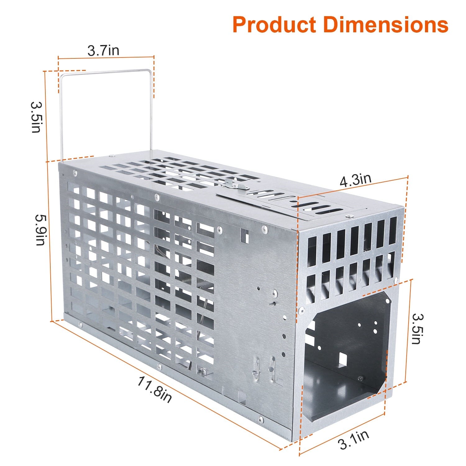 Reusable Metal Rat Cage Catch Release Continuous Capture Sale Lowest Pice