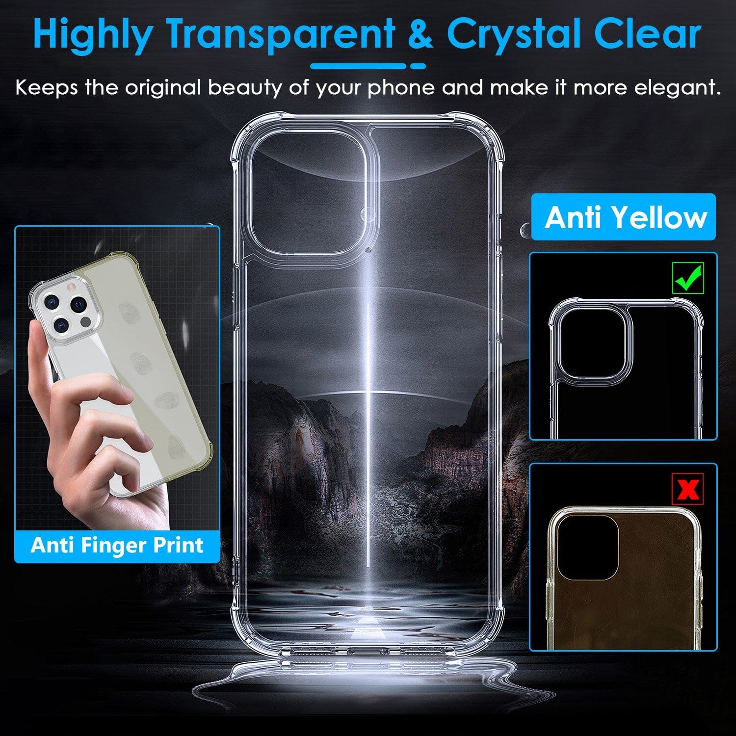 iPhone Shockproof Clear Phone Case Soft TPU Online Shop From China