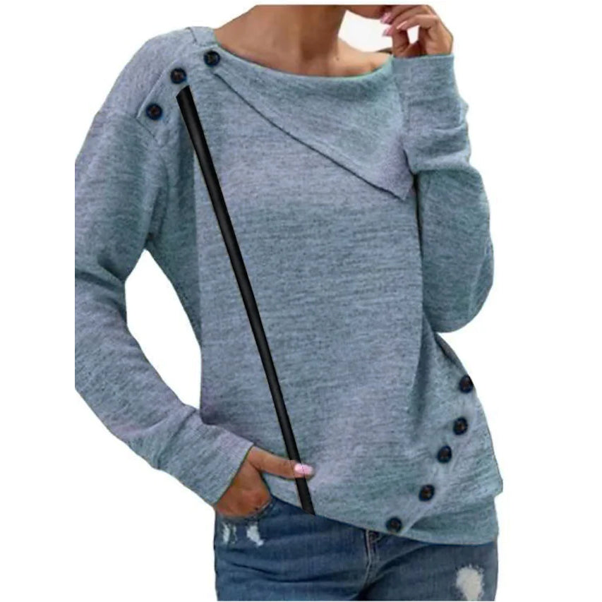 Women's Sweatshirt Pullover Solid Color Cheap Sale Store