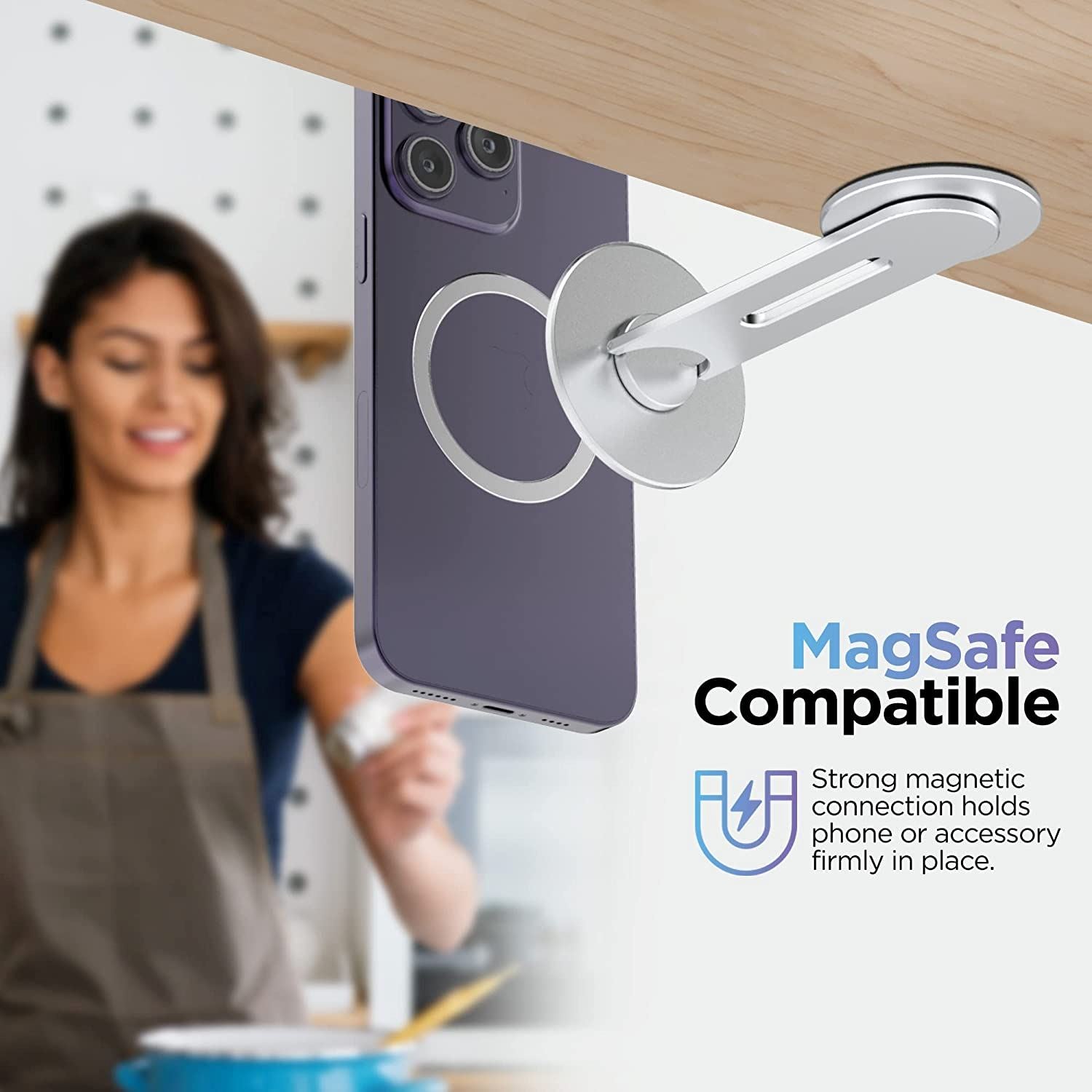 Under Mount Magnetic Phone Holder - Compatible with MagSafe Outlet Store For Sale