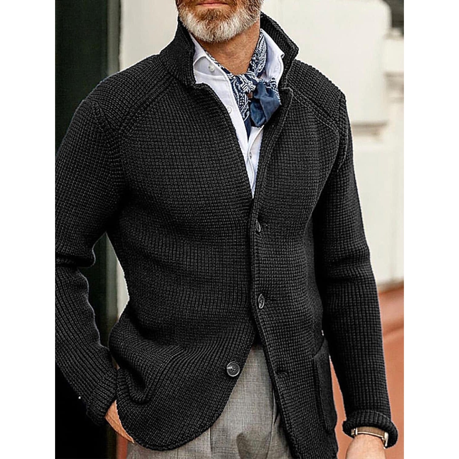 Men's Cardigan Solid Color Sweater Buy Cheap The Cheapest