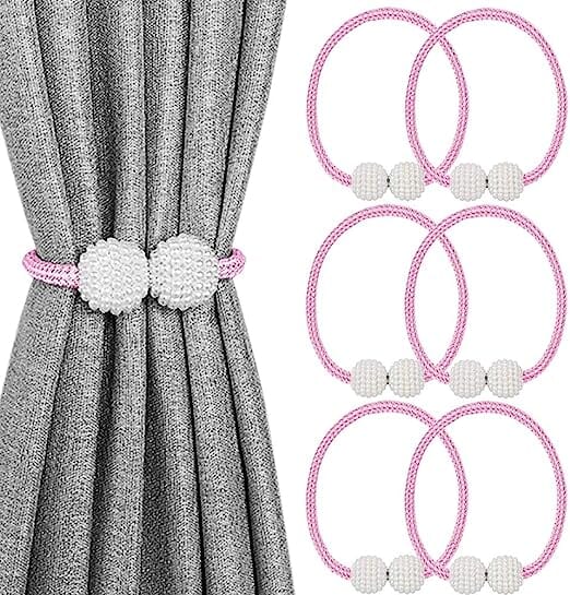 6-Pack: Magnetic Curtain Tiebacks, Decorative Curtain Holdbacks New Arrival Cheap Pice