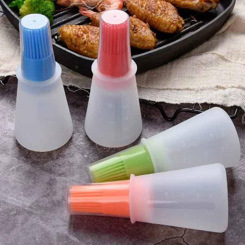 3-Pack: 2.2oz Silicone BBQ Oil Bottle Brush with Flat-Bottom Design Footlocker Finishline Cheap Pice