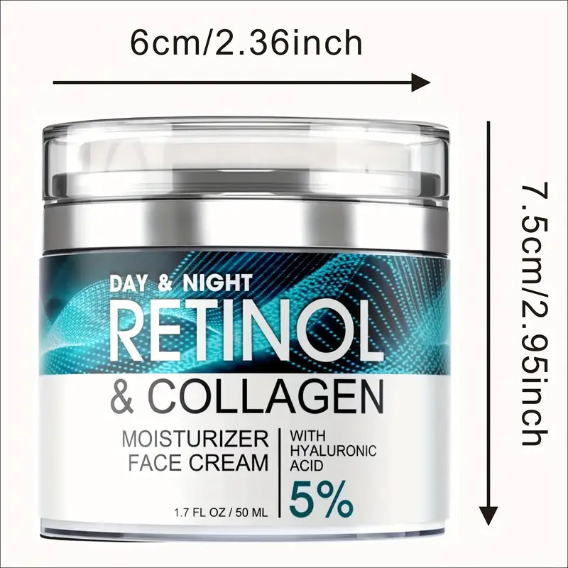 Retinol Moisturizing Cream With Collagen, Hyaluronic Acid, Vitamin C+E, Soothes Dry Skin Factory Outlet