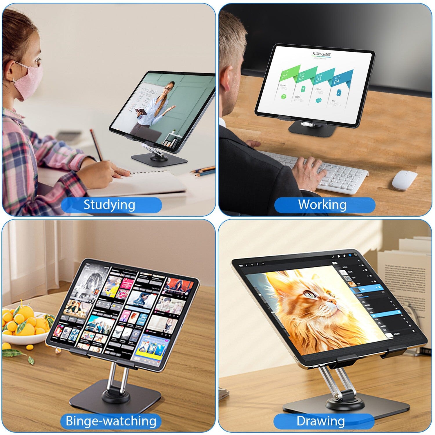 Foldable Adjustable iPad Tablet Stand Very Cheap Sale Online