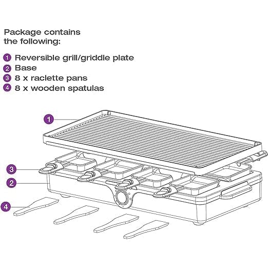 Salton Party Grill/Raclette – 8 person Genuine Online