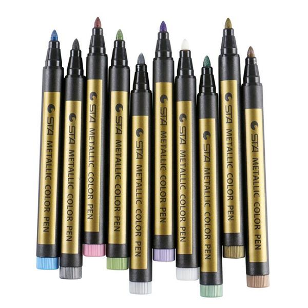 10-Piece: Metallic Paint Marker Pen Permanent Discount Wholesale