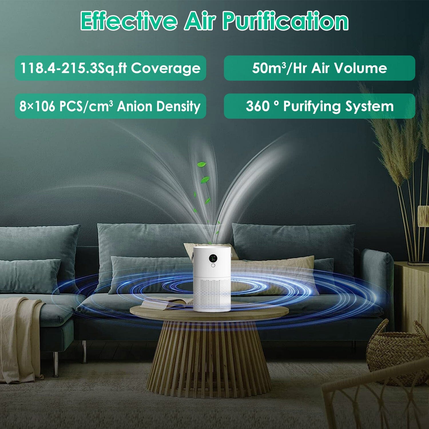 Portable Anio Air Purifier Electronic Air Sterilization with 4 Modes Night Light Cheap Free Shipping