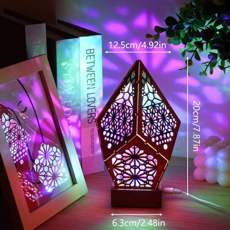 Bohemian Diamond Pole Star Projector Night Light Lowest Pice