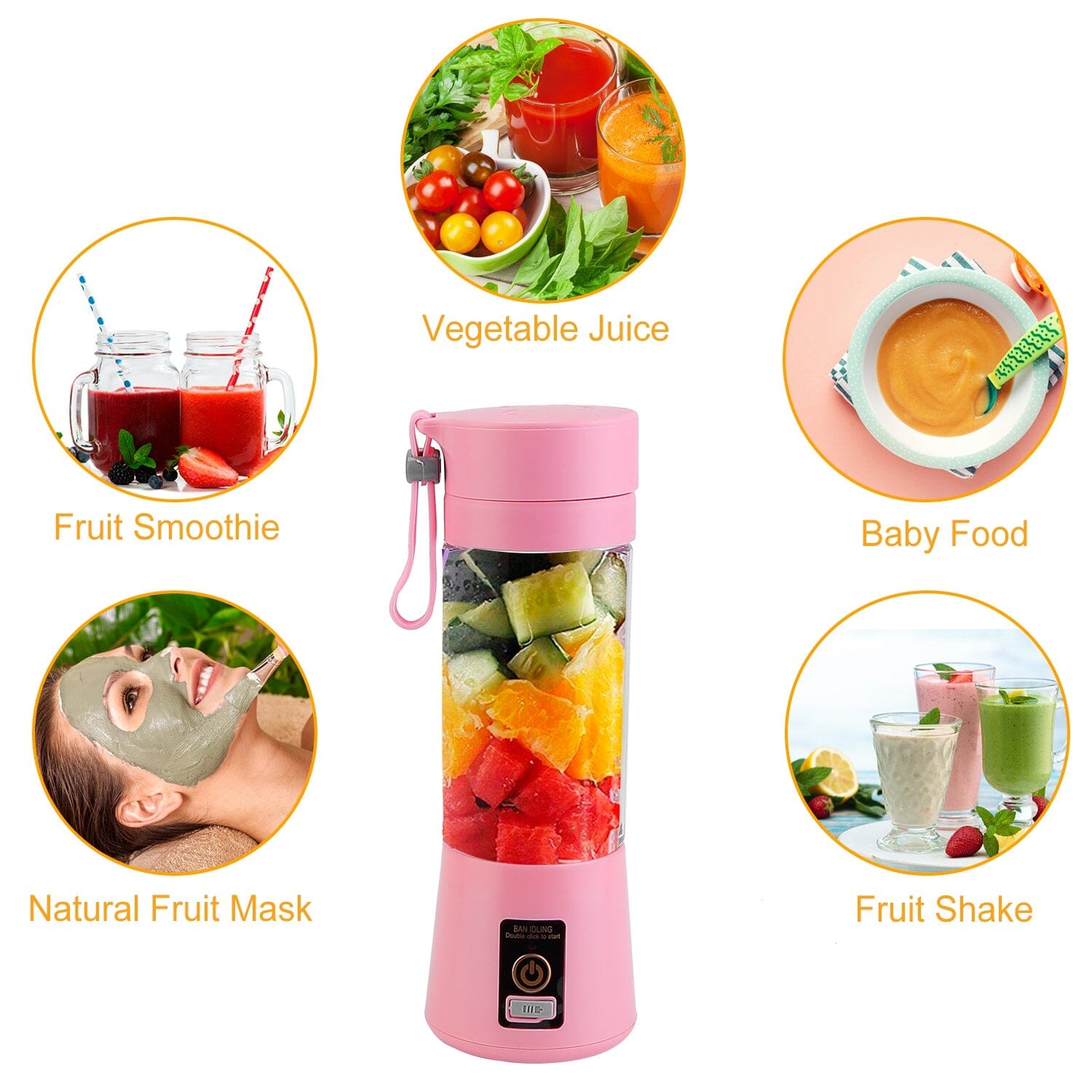 Portable Juicer Blender USB Rechargeable Browse For Sale