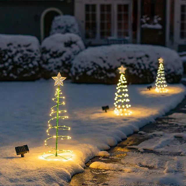 LED Christmas Tree Outdoor Solar Ground Plug Lights Buy Cheap Choice