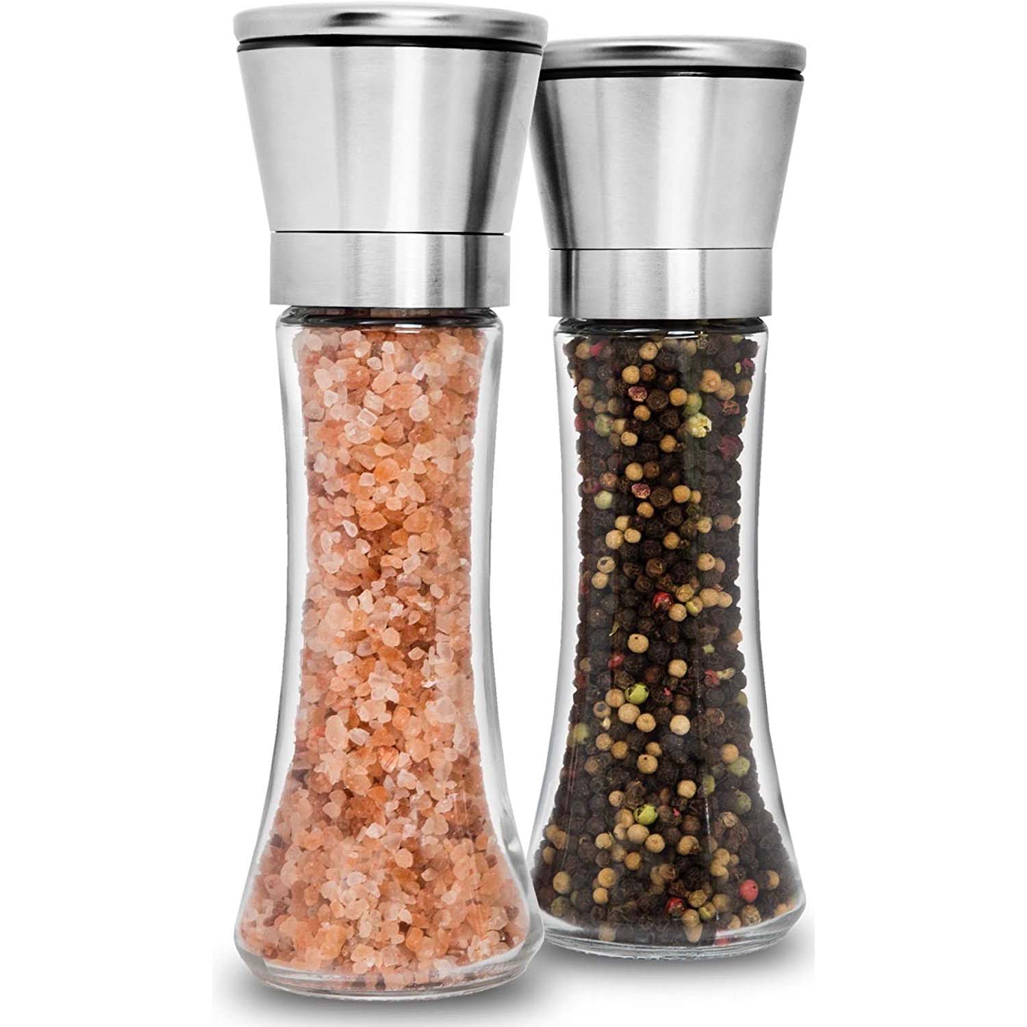 2-Pack: Premium Stainless Steel Salt and Pepper Grinder Cheap Pice