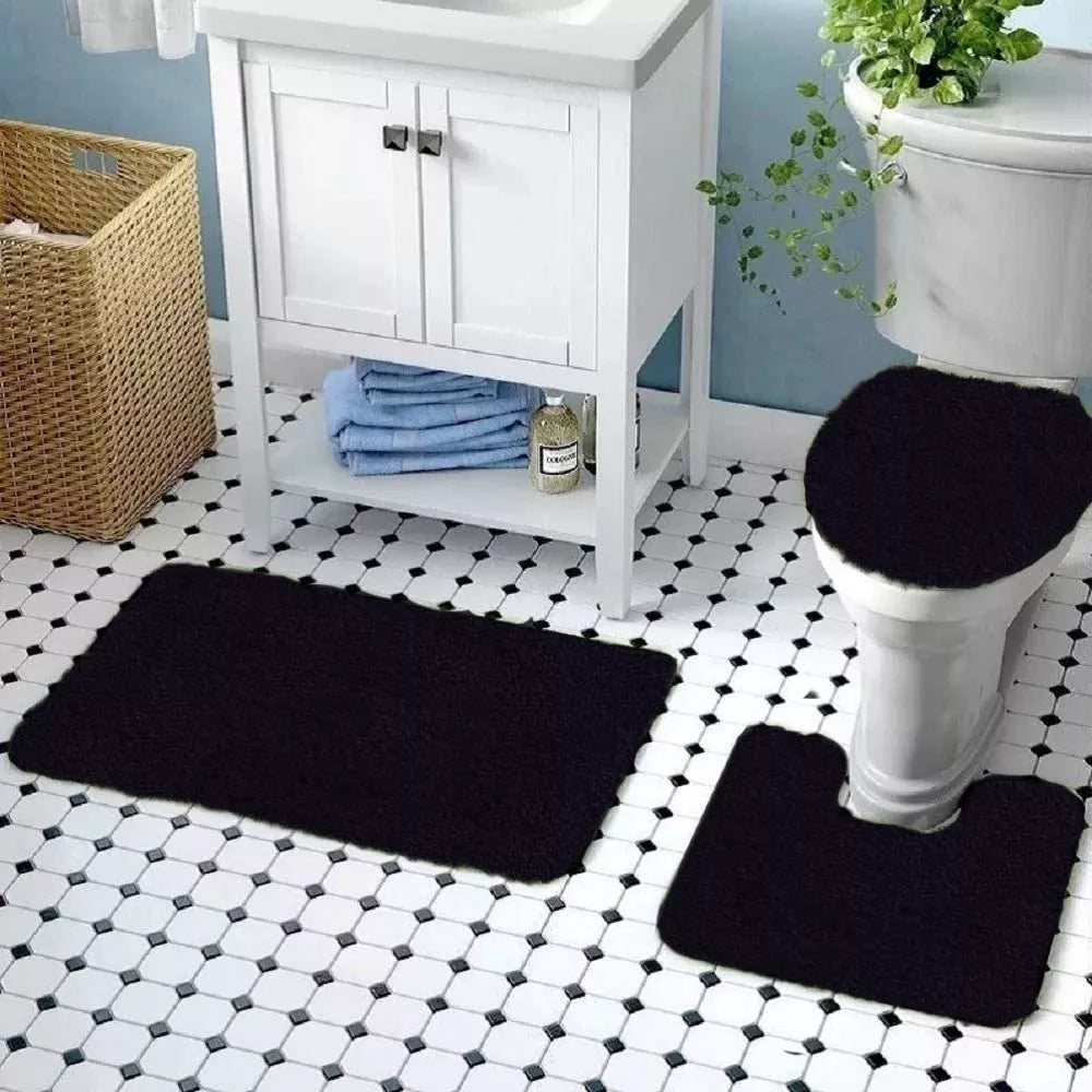 3-Piece Set: Ben&Jonah Elegant Bath Rug Set Discount Online