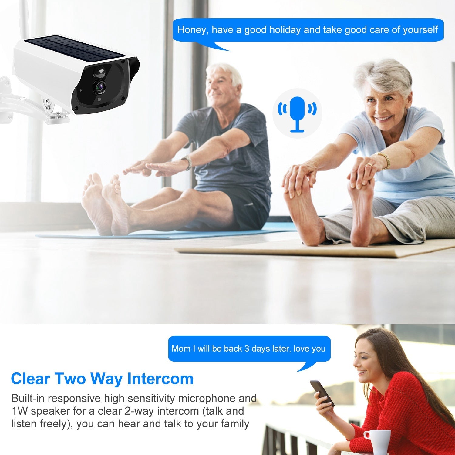 1080P Solar Powered Wifi IP Camera Shop For Sale